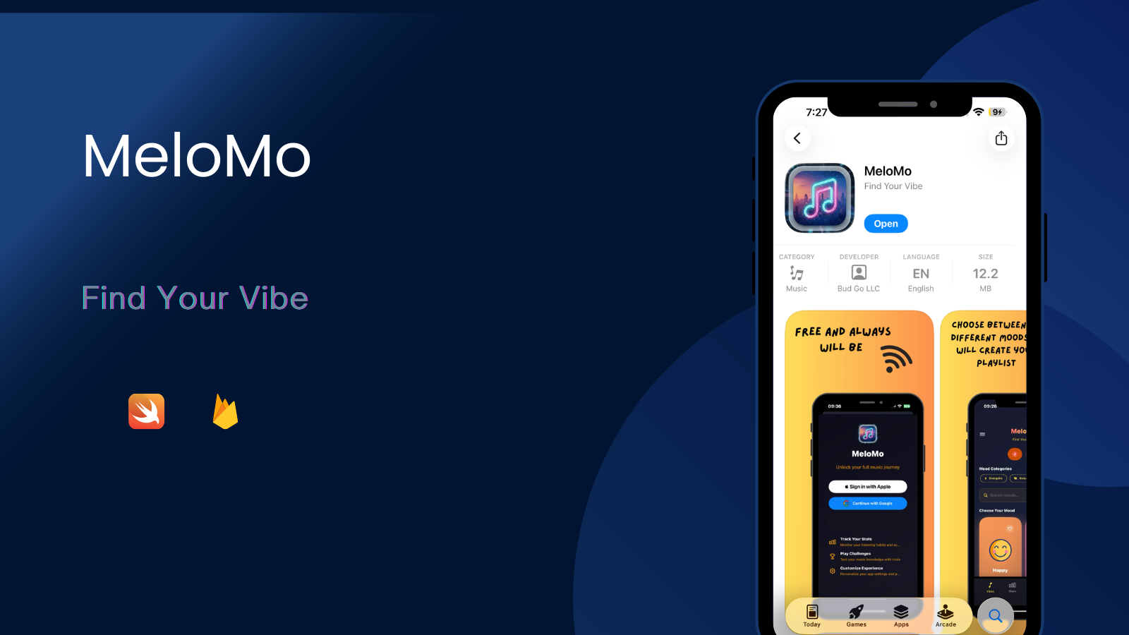 Melomo app interface